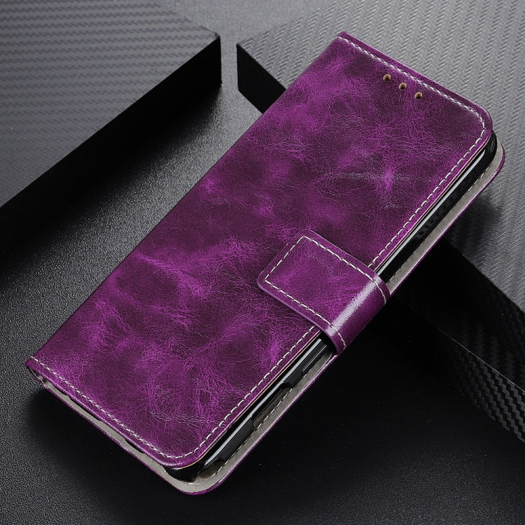 For iPhone 16 Retro Crazy Horse Texture Horizontal Flip Leather Phone Case(Purple) - free shipping - PMC TechLife - Order now!