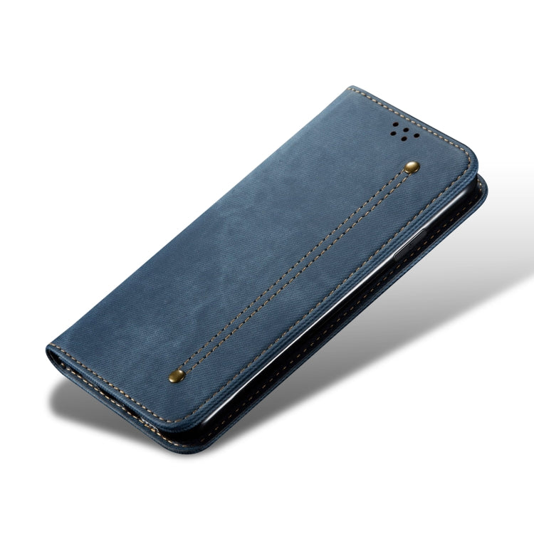 For Honor Magic6 Pro Denim Texture Flip Leather Phone Case(Blue) - Honor Cases by PMC TechLife | Online Shopping South Africa | PMC TechLife | Buy Now Pay Later Mobicred
