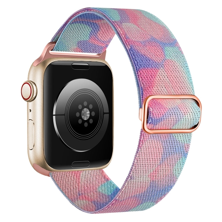 For Apple Watch 8 45mm  Painted Pattern Nylon Replacement Watch Band(Water Fluid) - Watch Bands by PMc TechLife | Online Shopping South Africa | PMc TechLife | Buy Now Pay Later Mobicred