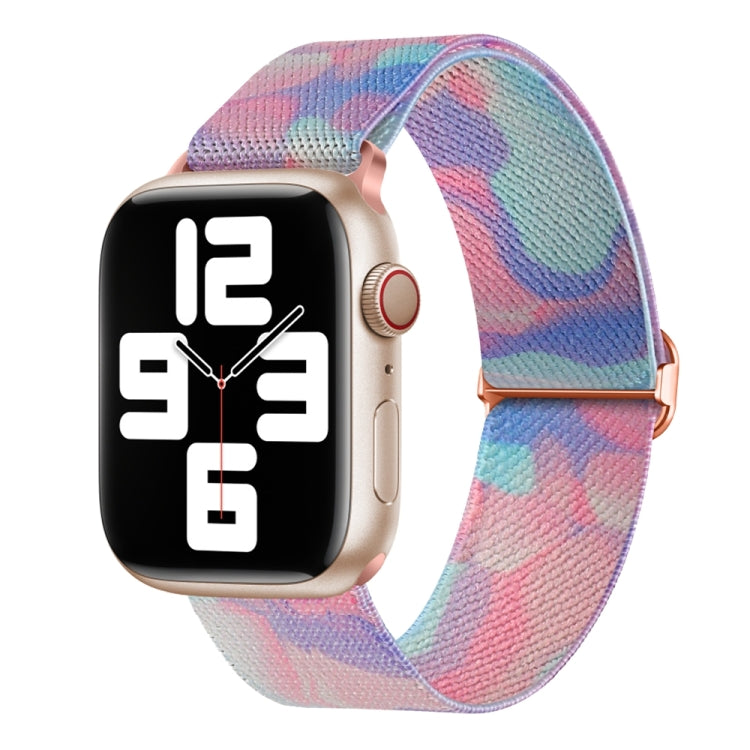 For Apple Watch 7 41mm Painted Pattern Nylon Replacement Watch Band(Water Fluid) - free shipping - PMc TechLife - Order now!