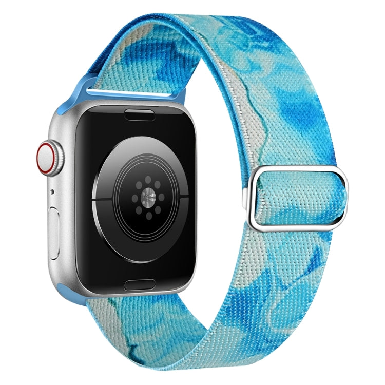 For Apple Watch 2 42mm Painted Pattern Nylon Replacement Watch Band(Ocean Blue) - Watch Bands by PMc TechLife | Online Shopping South Africa | PMc TechLife | Buy Now Pay Later Mobicred