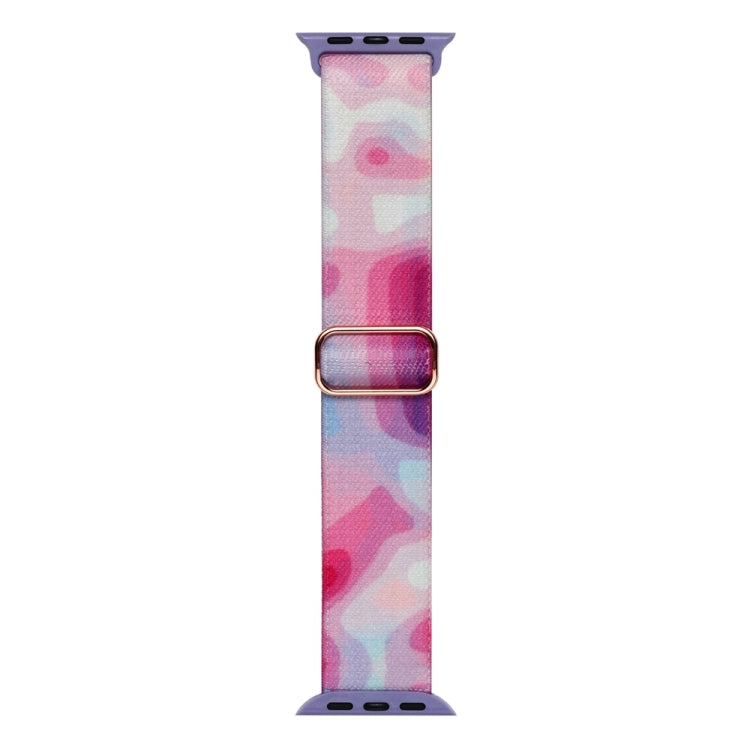For Apple Watch 2 38mm Painted Pattern Nylon Replacement Watch Band(Ladder Purple Blue) - free shipping - PMc TechLife - Order now!