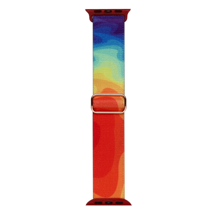 For Apple Watch SE 2023 40mm Painted Pattern Nylon Replacement Watch Band(Liquid Colorful) - Watch Bands by PMc TechLife | Online Shopping South Africa | PMc TechLife | Buy Now Pay Later Mobicred