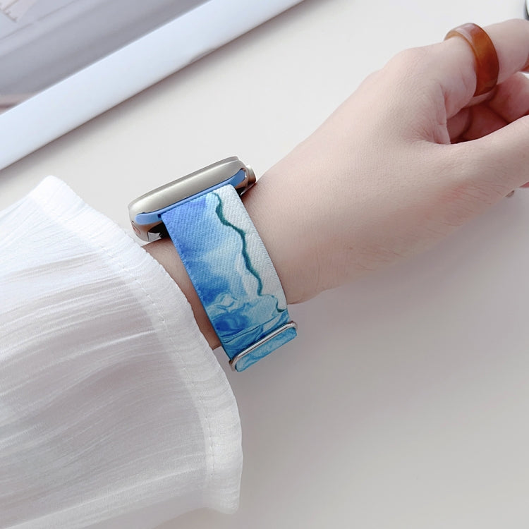 For Apple Watch 3 38mm Painted Pattern Nylon Replacement Watch Band(Symphony Bubbles) - Watch Bands by PMc TechLife | Online Shopping South Africa | PMc TechLife | Buy Now Pay Later Mobicred