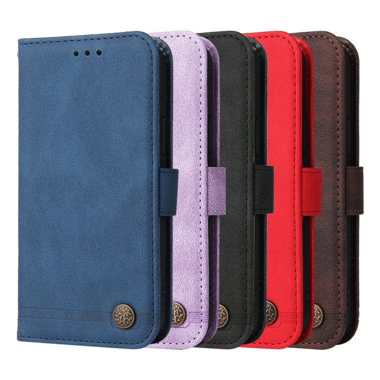 For Google Pixel 9 Pro Skin Feel Life Tree Metal Button Leather Phone Case(Blue) - Google Cases by PMC TechLife | Online Shopping South Africa | PMC TechLife | Buy Now Pay Later Mobicred