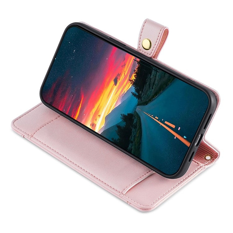 For Sharp Aquos Wish4 Sheep Texture Cross-body Zipper Wallet Leather Phone Case(Pink) - More Brand by PMC TechLife | Online Shopping South Africa | PMC TechLife | Buy Now Pay Later Mobicred