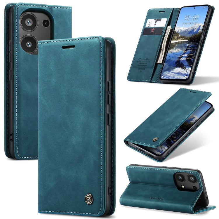 For Xiaomi Redmi Note 13 Pro 4G CaseMe 013 Multifunctional Horizontal Flip Leather Phone Case(Blue) - Xiaomi Cases by CaseMe | Online Shopping South Africa | PMC Jewellery | Buy Now Pay Later Mobicred