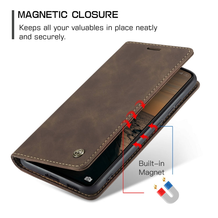 For Xiaomi Redmi Note 13 Pro 5G CaseMe 013 Multifunctional Horizontal Flip Leather Phone Case(Coffee) - Xiaomi Cases by CaseMe | Online Shopping South Africa | PMC Jewellery | Buy Now Pay Later Mobicred