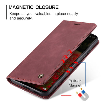 For Xiaomi Redmi Note 13 Pro 5G CaseMe 013 Multifunctional Horizontal Flip Leather Phone Case(Wine Red) - Xiaomi Cases by CaseMe | Online Shopping South Africa | PMC Jewellery | Buy Now Pay Later Mobicred