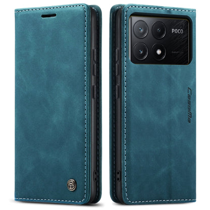 For Xiaomi Redmi K70E 5G CaseMe 013 Multifunctional Horizontal Flip Leather Phone Case(Blue) - K70E Cases by CaseMe | Online Shopping South Africa | PMC Jewellery | Buy Now Pay Later Mobicred