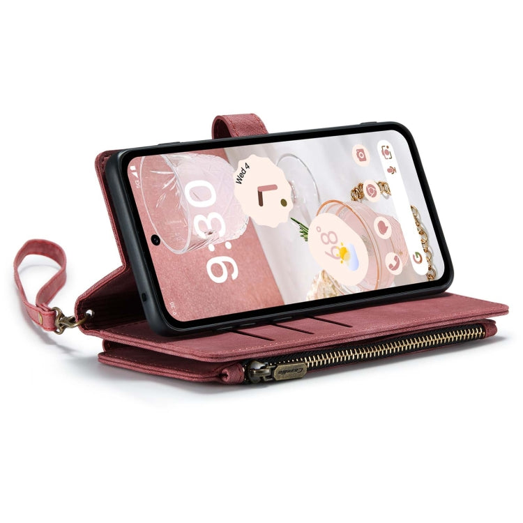 For Google Pixel 8a CaseMe C30 Multifunctional Leather Phone Case(Red) - Google Cases by CaseMe | Online Shopping South Africa | PMC Jewellery | Buy Now Pay Later Mobicred