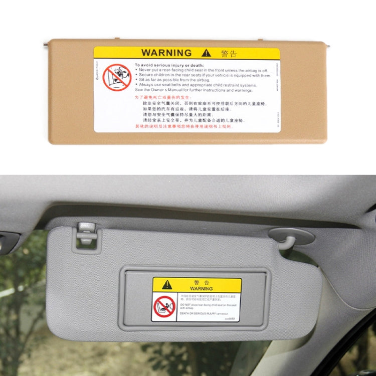For Buick / Chevrolet Left-hand Drive Car Sun Visor Makeup Mirror 23196443(Cream) - Sunglasses & Glasses Clips by PMC TechLife | Online Shopping South Africa | PMC TechLife | Buy Now Pay Later Mobicred