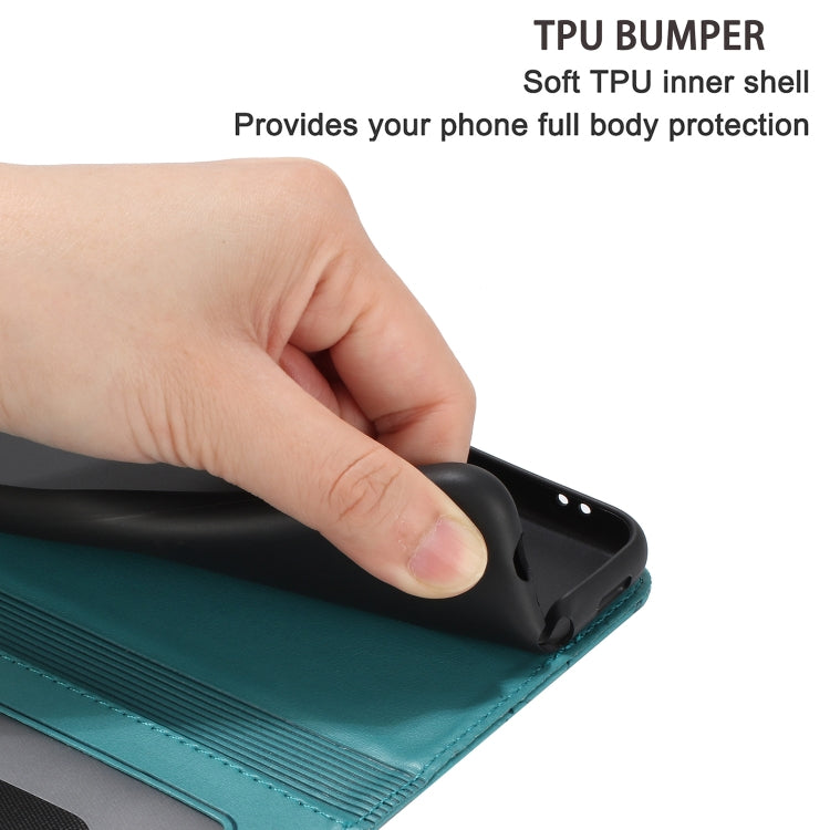 For iPhone 16 Pro Cat Embossing Pattern Leather Phone Case with Lanyard(Blue) - iPhone 16 Pro Cases by PMC TechLife | Online Shopping South Africa | PMC TechLife | Buy Now Pay Later Mobicred