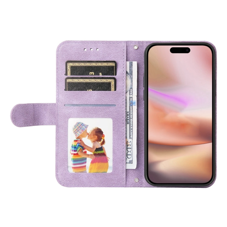 For iPhone 16 Plus Skin Feel Life Tree Leather Phone Case(Purple) - iPhone 16 Plus Cases by PMC Jewellery | Online Shopping South Africa | PMC Jewellery | Buy Now Pay Later Mobicred