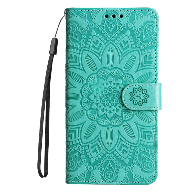 For iPhone 16e Embossed Sunflower Leather Phone Case(Green) - free shipping - PMC TechLife - Order now!