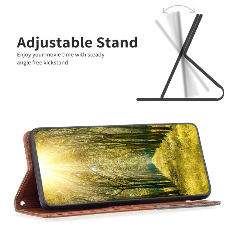 For iPhone 16 Pro Rhombus Texture Magnetic Leather Phone Case(Brown) - iPhone 16 Pro Cases by PMC TechLife | Online Shopping South Africa | PMC TechLife | Buy Now Pay Later Mobicred