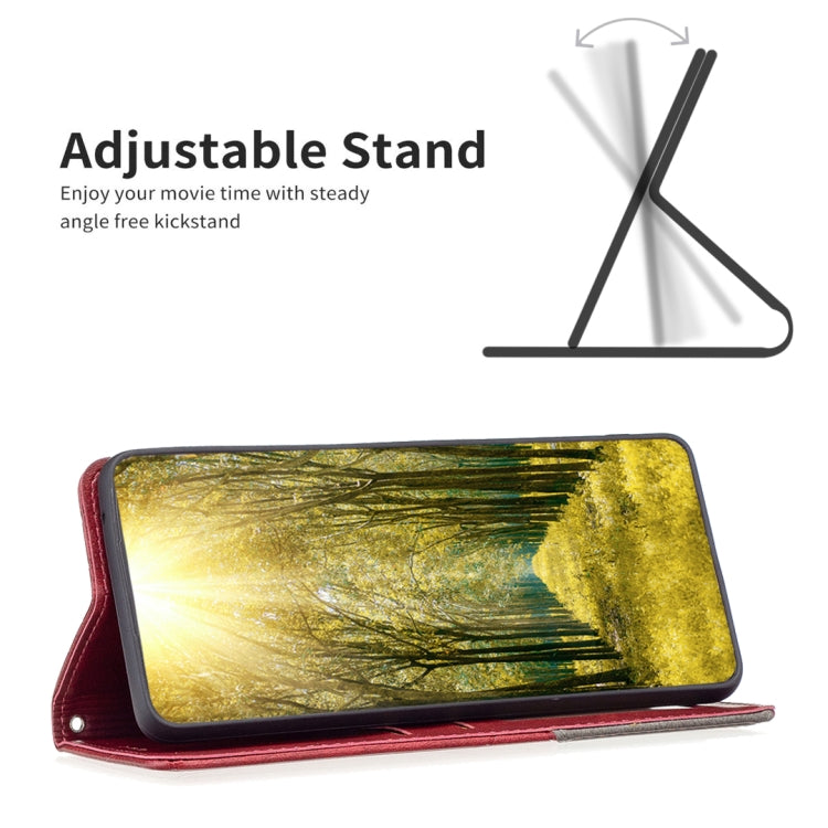 For iPhone 16 Plus Rhombus Texture Magnetic Leather Phone Case(Red) - free shipping - PMC TechLife - Order now!