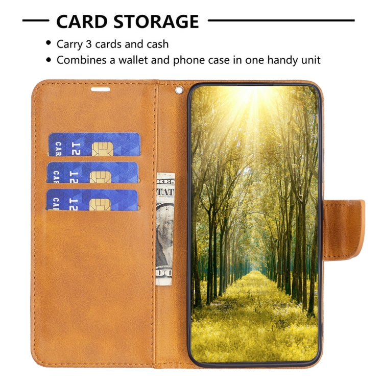 For iPhone 16 Lambskin Texture Pure Color Flip Leather Phone Case(Yellow) - iPhone 16 Cases by PMC TechLife | Online Shopping South Africa | PMC TechLife | Buy Now Pay Later Mobicred