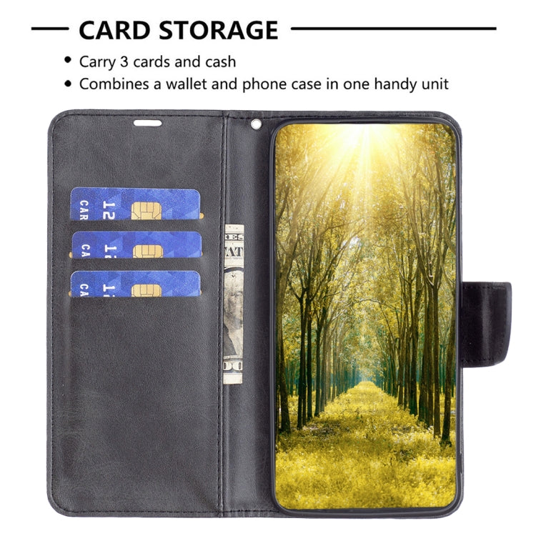 For iPhone 16 Lambskin Texture Pure Color Flip Leather Phone Case(Black) - iPhone 16 Cases by PMC TechLife | Online Shopping South Africa | PMC TechLife | Buy Now Pay Later Mobicred