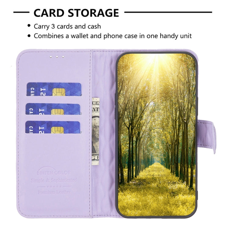 For iPhone 16 Pro Diamond Lattice Wallet Flip Leather Phone Case(Purple) - iPhone 16 Pro Cases by PMC TechLife | Online Shopping South Africa | PMC TechLife | Buy Now Pay Later Mobicred