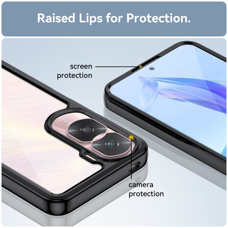 For Nothing Phone 2 Colorful Series Acrylic + TPU Phone Case(Black) - More Brand by PMC TechLife | Online Shopping South Africa | PMC TechLife | Buy Now Pay Later Mobicred