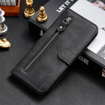 For Google Pixel 9 Pro Fashion Calf Texture Zipper Leather Phone Case(Black) - Google Cases by PMC Jewellery | Online Shopping South Africa | PMC Jewellery | Buy Now Pay Later Mobicred