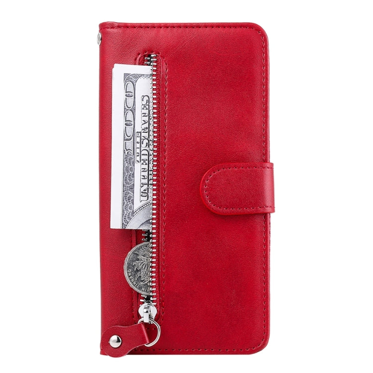 For Google Pixel 9 Pro Fashion Calf Texture Zipper Leather Phone Case(Red) - Google Cases by PMC Jewellery | Online Shopping South Africa | PMC Jewellery | Buy Now Pay Later Mobicred