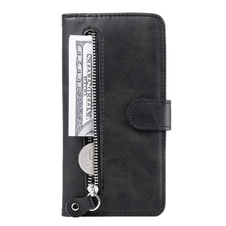 For Google Pixel 9 Fashion Calf Texture Zipper Leather Phone Case(Black) - Google Cases by PMC TechLife | Online Shopping South Africa | PMC TechLife | Buy Now Pay Later Mobicred