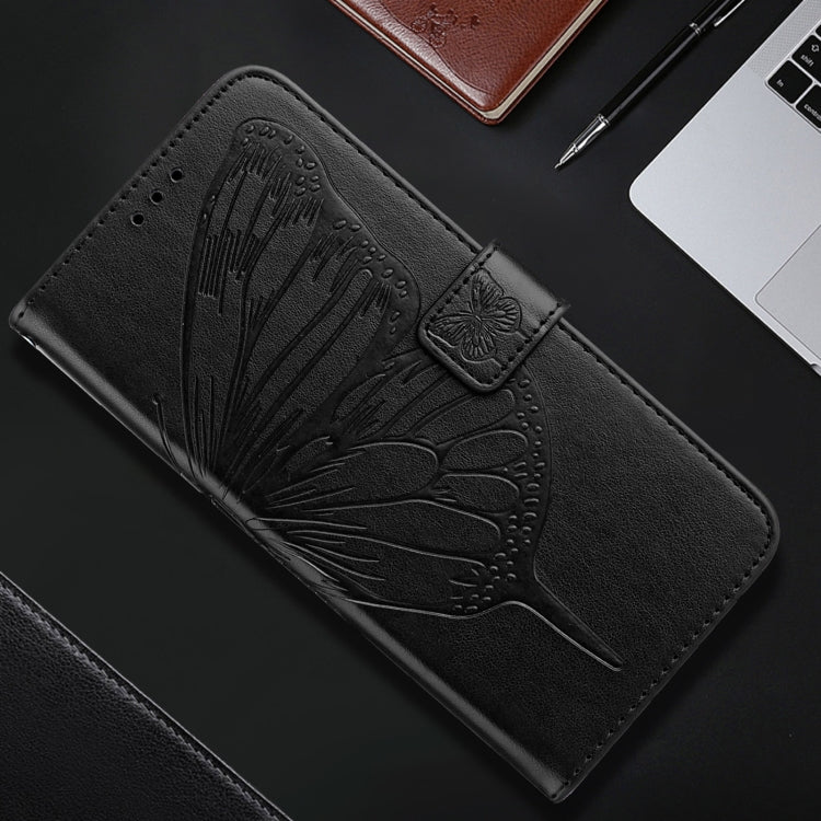 For iPhone 16 Plus Embossed Butterfly Leather Phone Case(Black) - free shipping - PMC TechLife - Order now!