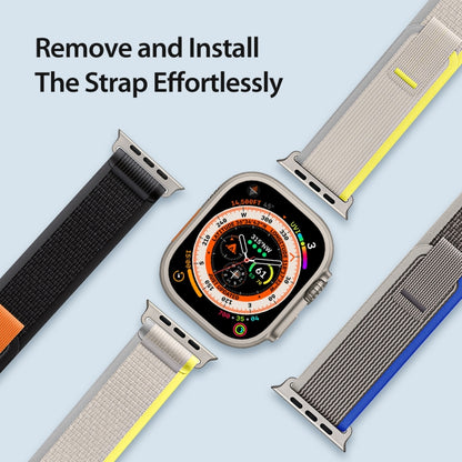 For Apple Watch 2 42mm DUX DUCIS YJ Series Nylon Watch Band(Yellow) - Watch Bands by DUX DUCIS | Online Shopping South Africa | PMC Jewellery | Buy Now Pay Later Mobicred