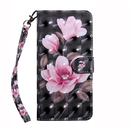 For Google Pixel 9 3D Painted Pattern Leather Phone Case(Pink Flower) - Google Cases by PMC Jewellery | Online Shopping South Africa | PMC Jewellery | Buy Now Pay Later Mobicred