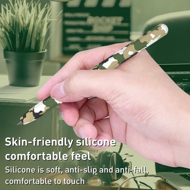 For Samsung Galaxy Tab S6 Lite LOVE MEI Camouflage Silicone Protective Pen Case(White) - free shipping - PMC TechLife - Order now!