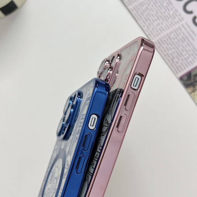 For iPhone 11 Pro Max Electroplated Circuit Board Pattern MagSafe Phone Case(Silver) - iPhone 11 Pro Max Cases by PMC TechLife | Online Shopping South Africa | PMC TechLife