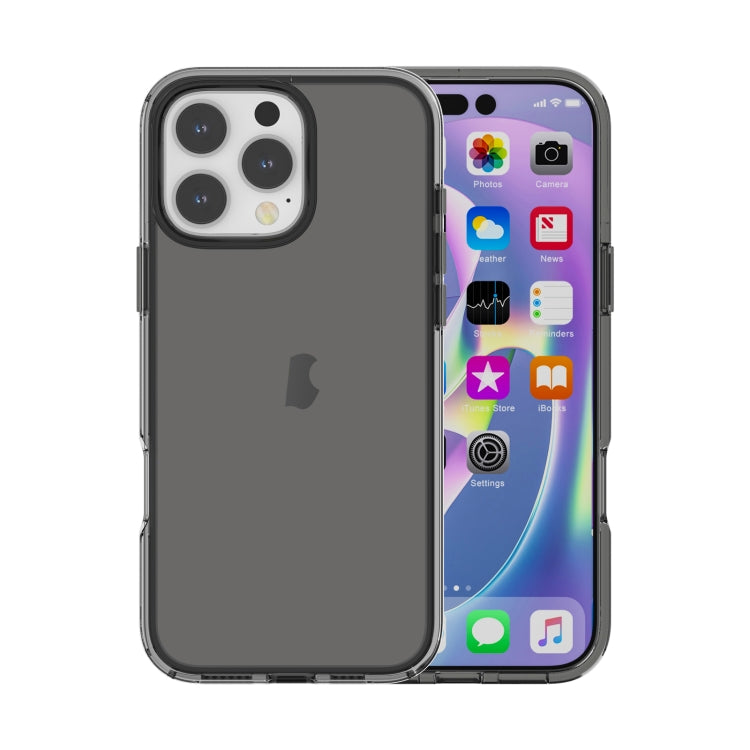 For iPhone 16 Pro Max Shockproof Terminator Transparent Phone Case(Grey) - iPhone 16 Pro Max Cases by PMC TechLife | Online Shopping South Africa | PMC TechLife | Buy Now Pay Later Mobicred