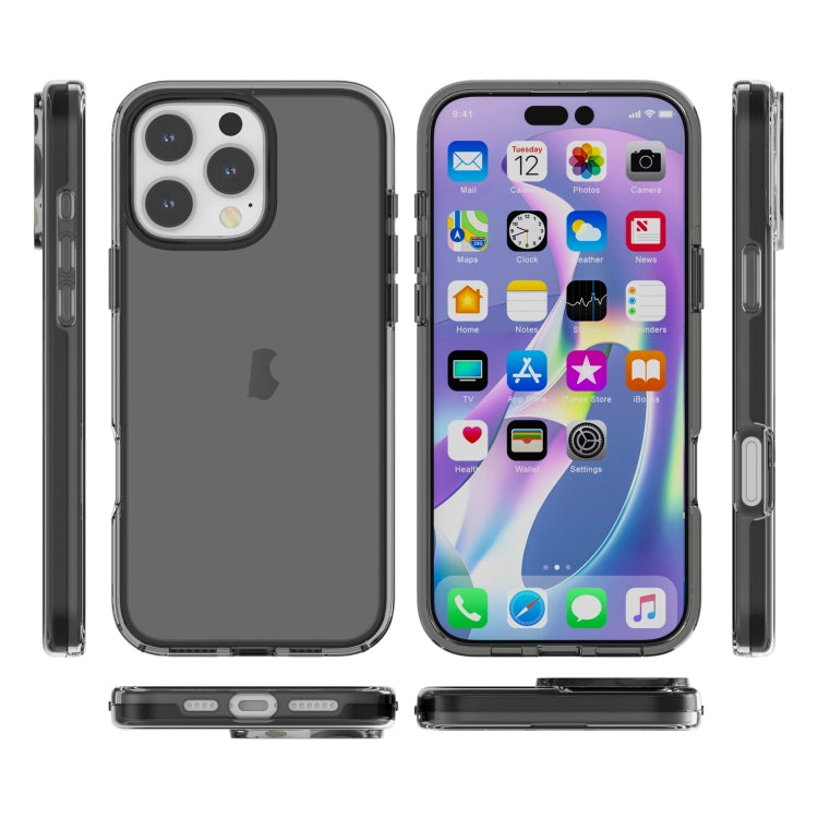 For iPhone 16 Pro Max Shockproof Terminator Transparent Phone Case(Grey) - iPhone 16 Pro Max Cases by PMC Jewellery | Online Shopping South Africa | PMC Jewellery | Buy Now Pay Later Mobicred