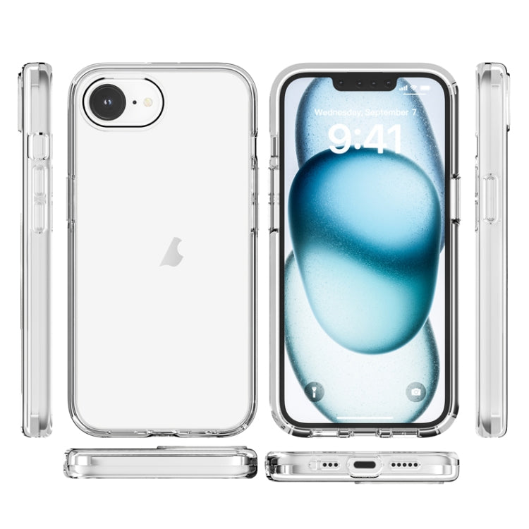 For iPhone 16e Shockproof Terminator Transparent Phone Case(Transparent) - iPhone 16e Cases by PMC TechLife | Online Shopping South Africa | PMC TechLife | Buy Now Pay Later Mobicred