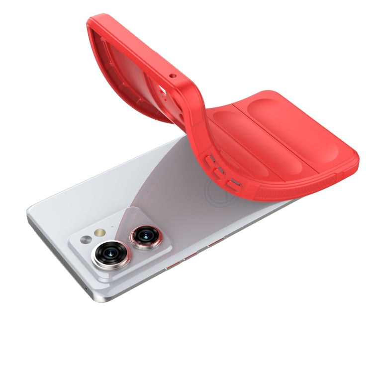 For Motorola Edge 40 5G Magic Shield TPU + Flannel Phone Case(White) - Motorola Cases by PMC TechLife | Online Shopping South Africa | PMC TechLife | Buy Now Pay Later Mobicred