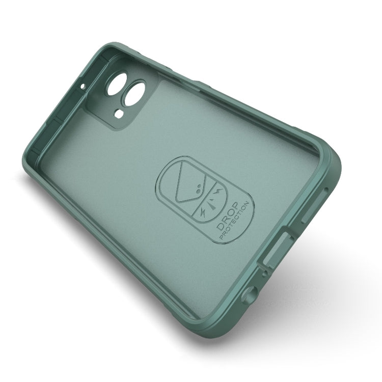 For Motorola Moto G34 5G Magic Shield TPU + Flannel Phone Case(Grey) - Motorola Cases by PMC TechLife | Online Shopping South Africa | PMC TechLife | Buy Now Pay Later Mobicred