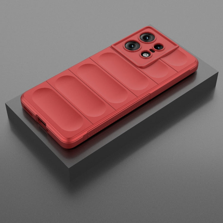 For Motorola Edge 50 Pro 5G Global Magic Shield TPU + Flannel Phone Case(Red) - free shipping - PMC TechLife - Order now!