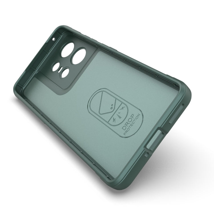 For Motorola Edge 50 Pro 5G Global Magic Shield TPU + Flannel Phone Case(Wine Red) - Motorola Cases by PMC TechLife | Online Shopping South Africa | PMC TechLife | Buy Now Pay Later Mobicred