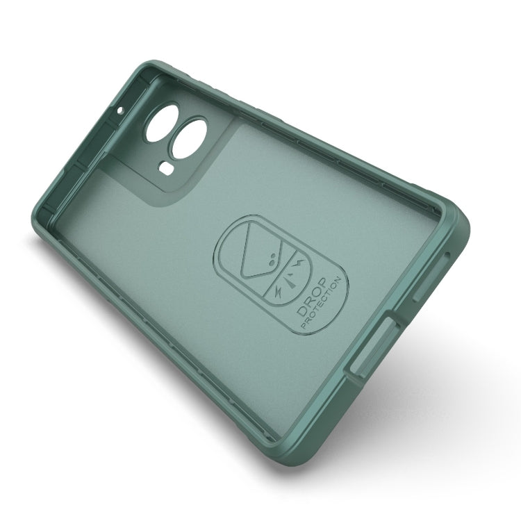 For Motorola Edge 50 Fusion 5G Global Magic Shield TPU + Flannel Phone Case(Grey) - free shipping - PMC TechLife - Order now!