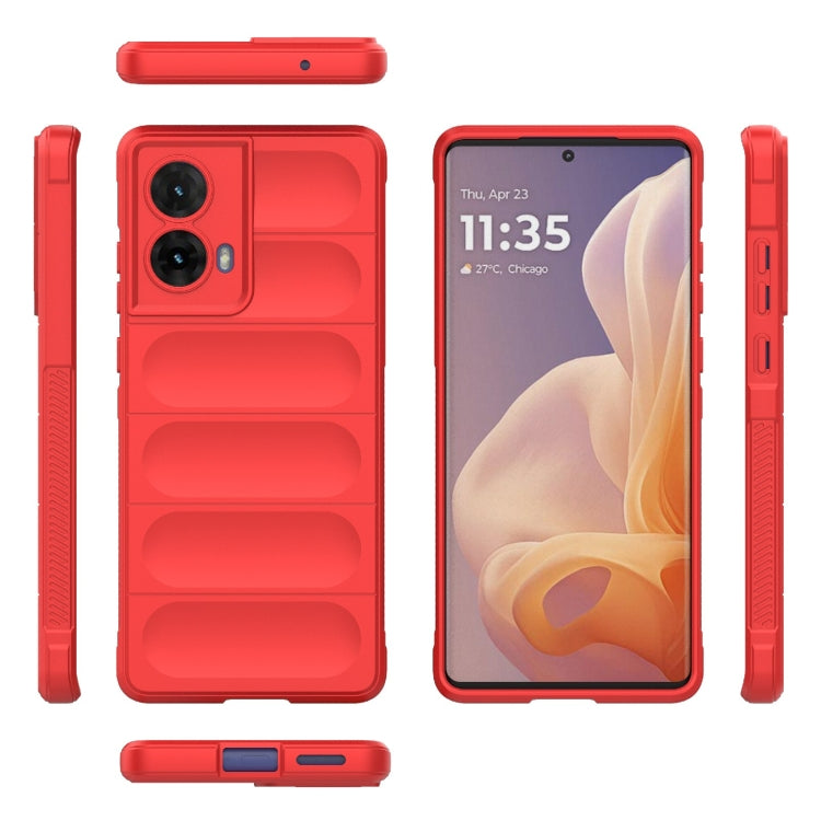 For Motorola Moto G85 5G Global Magic Shield TPU + Flannel Phone Case(Red) - free shipping - PMC TechLife - Order now!