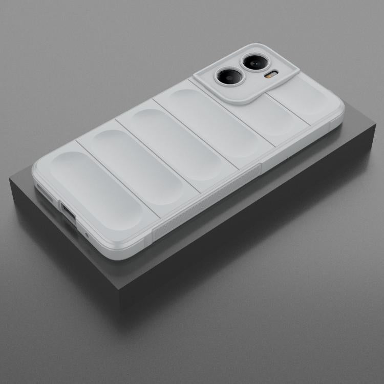 For Motorola Moto G05 4G / E15 Magic Shield TPU + Flannel Phone Case(Grey) - free shipping - PMC TechLife - Order now!