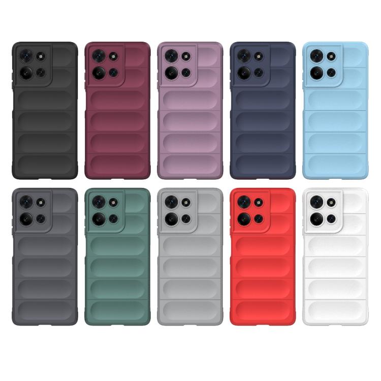 For Motorola Moto G75 5G Global Magic Shield TPU + Flannel Phone Case(Black) - free shipping - PMC TechLife - Order now!
