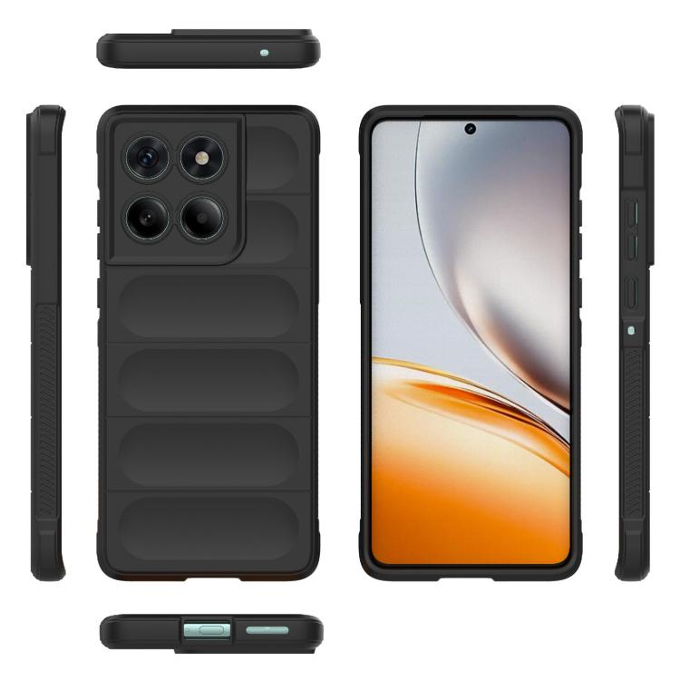For Motorola Edge 60 Fusion 5G Global Magic Shield TPU + Flannel Phone Case(Black) - free shipping - PMC TechLife - Order now!
