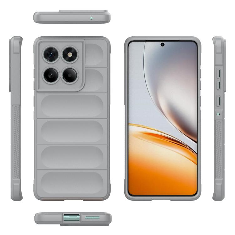 For Motorola Edge 60 Fusion 5G Global Magic Shield TPU + Flannel Phone Case(Grey) - free shipping - PMC TechLife - Order now!