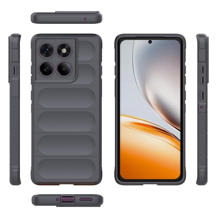 For Motorola Edge 60 Pro 5G Magic Shield TPU + Flannel Phone Case(Dark Grey) - free shipping - PMC TechLife - Order now!