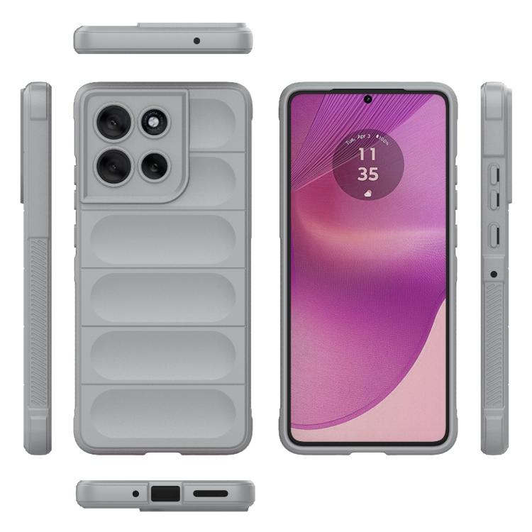 For Motorola Moto G86 5G Magic Shield TPU + Flannel Phone Case(Grey) - free shipping - PMC TechLife - Order now!