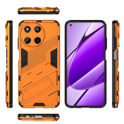 For Realme 11 4G Global Punk Armor 2 in 1 PC + TPU Phone Case with Holder(Orange) - Realme Cases by PMC Jewellery | Online Shopping South Africa | PMC Jewellery | Buy Now Pay Later Mobicred