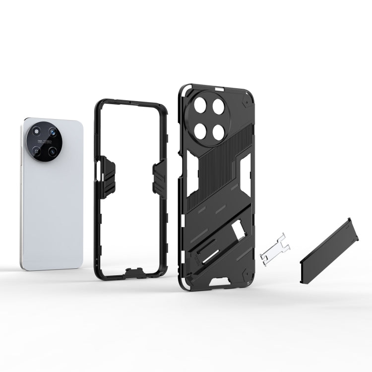 For Realme 11 4G Global Punk Armor 2 in 1 PC + TPU Phone Case with Holder(Blue) - Realme Cases by PMC TechLife | Online Shopping South Africa | PMC TechLife | Buy Now Pay Later Mobicred